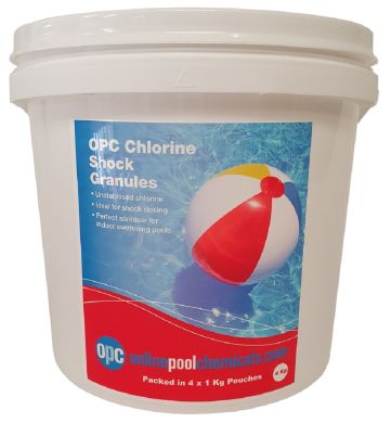 OPC Chlorine Shock Granules 4Kg (packed in 4 x 1Kg pouches)
