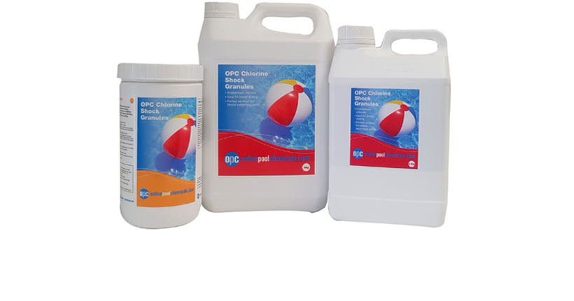 Collection of Chlorine Shock Products